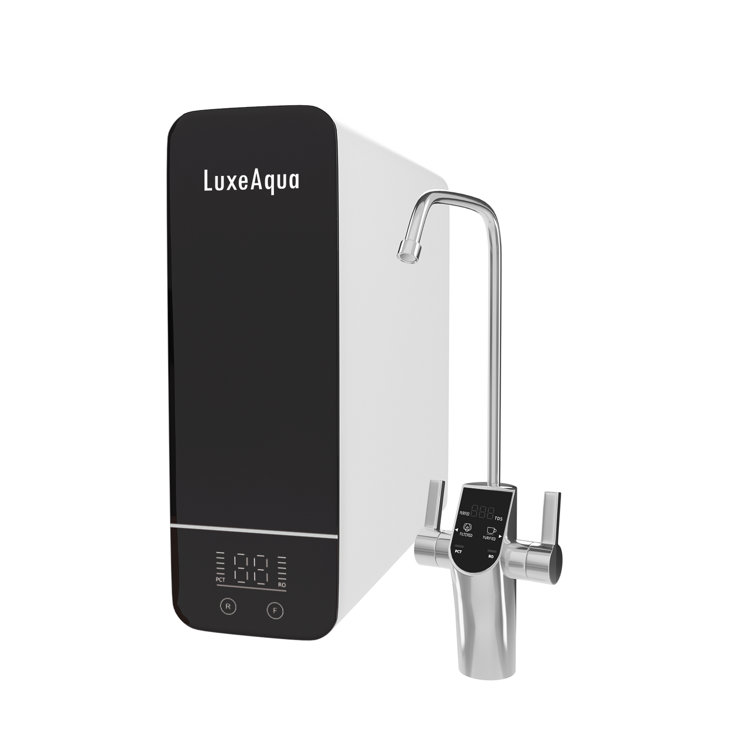 RO7505F-1000G Reverse Osmosis System, 1000 GPD, Multi- Stage Tankless Reverse Osmosis Water Filter, NSF/ANSI 42 & 58 & 372 Certified, Under Sink RO System, 4:1 Pure to Drain, Smart LED Faucet